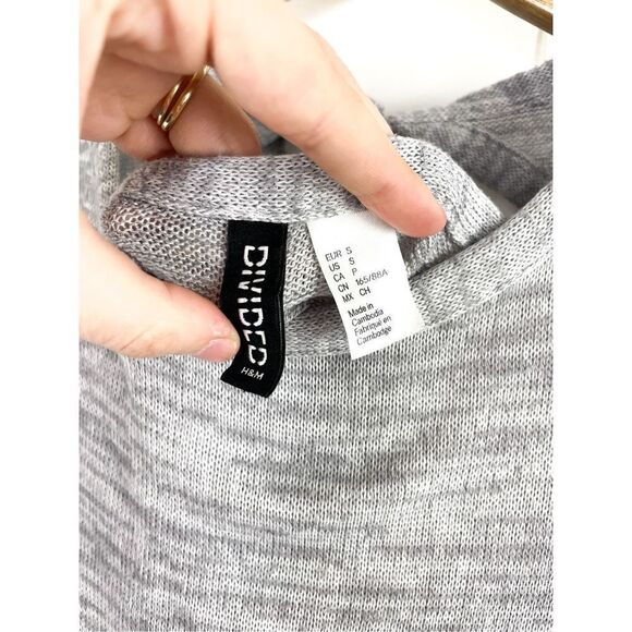H&M Fine-knit jumper Sweater in Light Heather Gray Size S - Picture 6 of 8